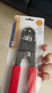 ZOERAX RJ45 Crimping Tool 8P8C Network Cable Crimper Cutter Stripper for Cat5 Cat6 Ethernet LAN Cable Pang Network Installation