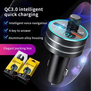 USB Car Charger Adapter Mobile Phone Accessories BT FM Transmitter Car MP3 Player