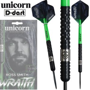 UNICORN STEEL TIP DARTS - 20G/22G Ross Smith Wraith 90% TUNGSTEN DART SET ORIGINAL STEEL DART