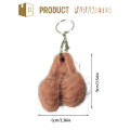 Tricky Men Penis Pendant Simulation Testicle Keyring Keychain Mini Car Keychain Accessories. 