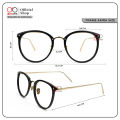 [DJAVA OPTIK] Frame Akira - Kacamata Bulat Semi Cat Eye Titanium Lebar. 