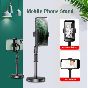 Universal Telescopic Adjustable phone stand Holder Mobile phone desktop stand Live broadcast phone holder desktop (Pendirian meja telefon mudah alih)手机桌面支架