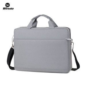 Wiresto กระเป๋าแล็ปท็อปกระเป๋าหนา15.6นิ้วที่เก็บดิจิตอลอุปกรณ์เสริมกระเป๋าสะพายข้างกระเป๋าเดินทาง Crossbody คอมพิวเตอร์