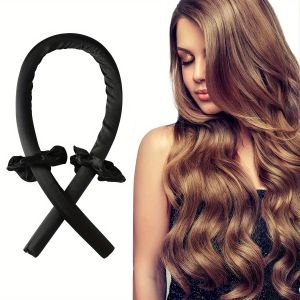 3pcs/Set Heatless Curling Rod Headband With Hair Ties - DIY Lazy Ribbon Hair Curler Tool For Effortless Waves And Curls