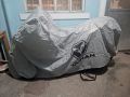 YAMAHA SNIPER 155 MOTOR COVER by WATERPROOF DUHAN MOTORCYCLE COVER (GREY). 