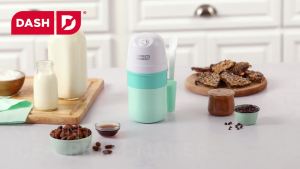 DASH My Pint Ice Cream Maker Machine (Aqua): Multi-Purpose Soft Serve Ice Cream Machine for Homemade Gelato Sorbet Frozen Yogurt Includes Mixing Spoon Easy to Clean and Store