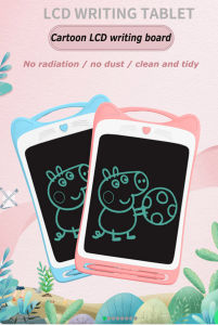 Eversalute 8.5 นิ้ว LCD แท็บเล็ตวาดรูปหูแมวจัดแต่งทรงผมอิเล็กทรอนิกส์และกระดานเขียนชุด ไร้กระดาษที่เขียนด้วยลายมือแผ่นกราฟฟิตี้ชุดสำหรับโรงเรียนและบ้านชุดสำหรับ 3 ปีขึ้นไปของขวัญที่ยอดเยี่ยมสำหรับเด็ก