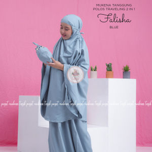 MUKENA TANGGUNG TRAVELING POLOS FALISHA 2 IN 1 / ARUNIKA TANGGUNG 2IN1 KATUN PREMIUM