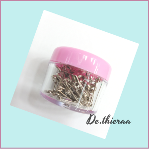 Peniti hijab kecil silver premium anti karat stainless peniti mini ukuran 2 cm