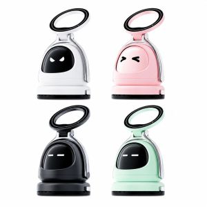 DIVATEN Cute Robot ic Phone Holder 360 Degree Rotating ic Attraction Phone Stand Gifts Expression Display Desktop Phone Stand Office Desk