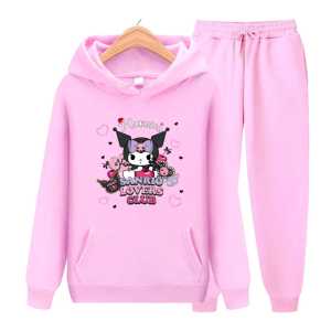 Sweater Hoodie Stelan Anak KUROMI Viral Usia 4-13 Thn