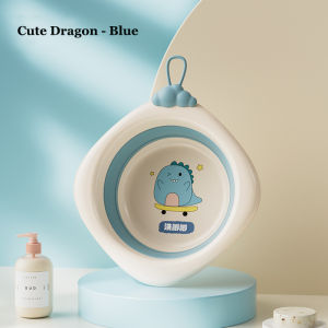 Portable folding basin Basin for baby bath Foldable Multi-functional Round Basin Foldable Silicone Bucket Bowl for Travel