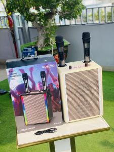 Loa Karaoke xách tay giá Rẻ M2003  Công suất 20W Âm Thanh Sống Động  Chất Lượng tốt kèm 2 micro