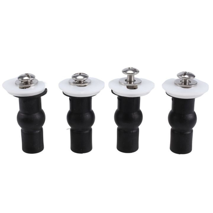 4 Pack Toilet Seat Screws Toilet Seat Hinges Bolt Expanding Rubber Top
