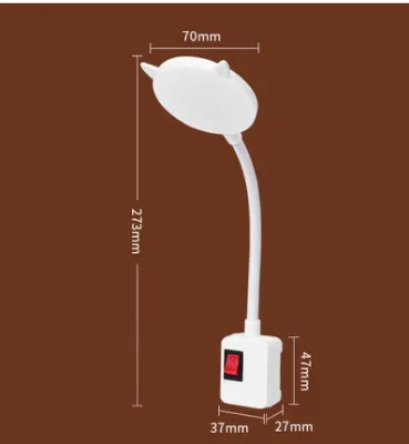 [Ready Stock+COD] Portable Clip Desk Lamp Eyes Protection Clamp Clip Light Bendable USB Reading Lamp Desk Bedroom