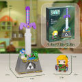 VBHJI Zeldaed 8 Bit Link Master Sword And Hylian Shield Building Block Set Cartoon Games Action Figure Brick Model Toys for Kids FRTGH. 