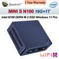 Beelink MINI S12 Pro N100 MINI PC DDR4 16G+500G NVME SSD Wifi 6 Bluetooth 5.2 RJ45 MINI S12 N95 8G+256G Ser5 MAX 5800H 16G+500G desktop Gaming Computer Dual Screen 1-year warranty. 