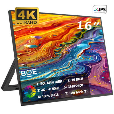 [Tặng bao da bảo vệ] BOE Màn hình di động IPS 4K / 2.5K / Android FHD, 60hz - 144hz Type C / HDMI Po