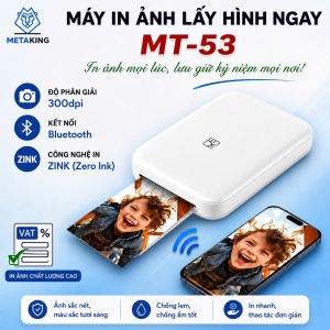 Máy In Ảnh MT53 - 300 DPI - In Ảnh Nhanh Từ Điện Thoại Qua KN Bluetooth