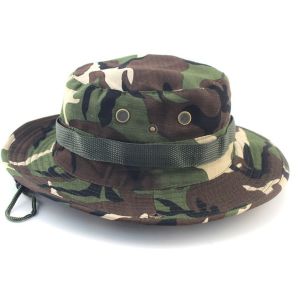 MEEU Nóng bức Quân đội Bush Cái mũ rác rưởi Câu cá Đi bộ đường dài Mũ ngoài trời Boonie Cap Sun Camo