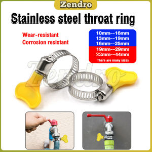 ZEO 10mm 13mm Hose Clamp Stainless Steel Adjustable Fuel Line Clamp with Handle