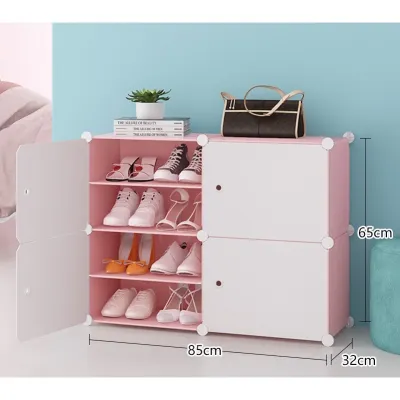 MẪU MỚI] TỦ giày tủ giày nhựa đa năng Tủ nhựa để giày dép kiểu mới lắp ghép thông minh 8 ô để được 16 đôi giày