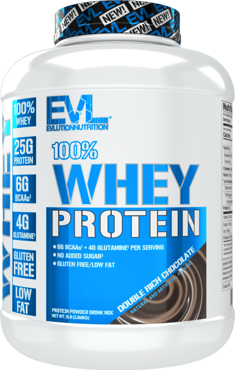 Evlution Nutrition 100% Whey Protein バニ 100% Whey Protein, Vanilla Ice Cream, 5 lb (2,268 kg)