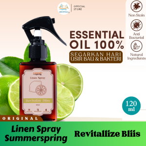 Summerspring Room & Linen Spray Revitalize Bliss Anti-Bacterial With Essential Oil Therapeutic Lime 120ml