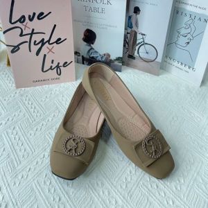 รองเท้าคัชชูส้นเเบน พื้นนุ่มใส่สบายใส่ออกงานได้พร้อมส่งจากไทย 766-35