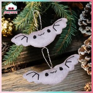 Skinye ✨Ready Stock✨ Kawayi Cute 2pcs dễ thương nhồi bông sang trọng BAT Keychain Halloween mini sang trọng Búp bê túi Mặt dây chuyền nhiều màu Phụ kiện quan Trọng Quà Tặng