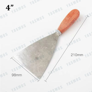 Putty Knife Spackle Knife Set (1 2 3 4 in) Stainless Steel Paint Scraper Taping Knife Tool for Repairing Drywall Removing Wallpaper Applying Putty Plaster Cement Adhesive
