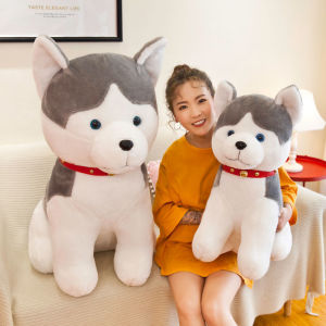 Oversized Plush Doll Erha Husky Plush Toys Doll Puppy Stuff Toys For Girls Big Size Cartoon Pillow Doll Husky Doll Childrens Boy Birthday Present Gift For Girlfriend