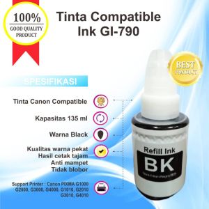 Tinta Canon GI790 GI 790 Refill Printer G1010 G2000 G2010 G3010 G4010