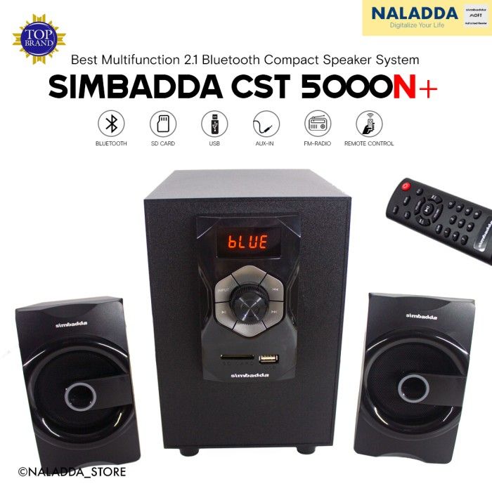 SIMBADDA CST SPEAKER BASS AKTIF BLUETOOTH, AUX, USB,SD