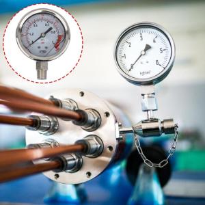 Explosionproof High Precise Clear Read Radial Pressure Gauge 0-0.1Mpa/3.0Mpa Stainless Steel Housing Easy Installation