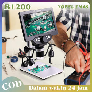 Mikroskop Digital 1-1200X Kaca Pembesar Amplifikasi Berkelanjutan 12MP Microscope Service Hp Second