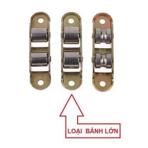 Phụ Kiện Phần Cứng Cửa Sổ/ Cửa Ra Vào 1 Cặp Bánh Xe Trượt Bằng Kim Loại Phẳng 2 Con Lăn Size Lớn Chịu Lực Cửa Êm