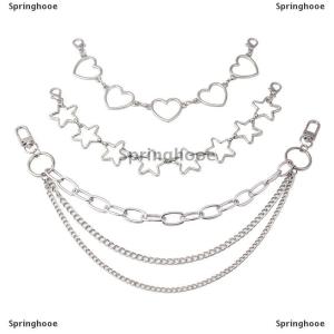 [COD] Springhooe Multi-layer Metal Chain strap DIY Personality Butterfly Heart Star Pendant Shoulder Bag Chain Straps