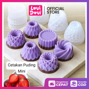 Cetakan Puding isi 6 bunga / Pipet Mini Transparan isi 50 PCS/ Wadah Cetak Agar Agar Mini