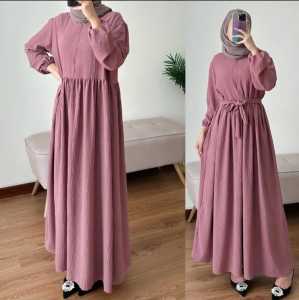 MIDI DRESS BAVIN BAHAN CRINGKEL AIRFLOW PREMIUM  BUSUI FRIENDLY LD 110  BISA COD
