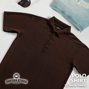 Uniform Studio เสื้อโปโลแขนสั้น ผ้า TC Micro โทนสีคลาสสิค เนื้อนุ่ม ไม่ขึ้นขุย ปกไม่ย้วย ใส่ได้ทั้งชาย/หญิง