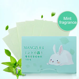 100sheets/pack Face Oil Blotting Paper Protable Face Oil Blotting Paper Matting Face Wipes Facial Cleanser Oil Control Oil-absorbing Face Cleaning Tools