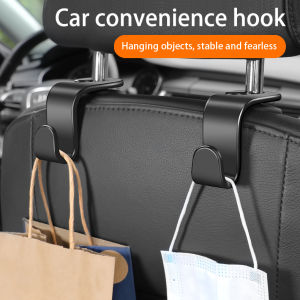 2PCS Car Seat Headrest Hook Organizer Universal Installation Sturdy Hanging Storage Clip Vehicle Interior Accessory