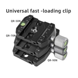 LMS70 Ball Head Mount Camera Clamp Quick Release 50mm/70mm/90mm/110mm Aluminum Alloy Quick Release Plate Benro QR Plate Profession Tripod Monopods Clamp Arca Swiss Plate