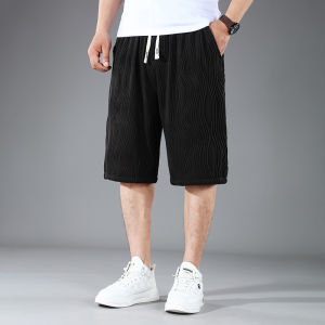 【4XL-11XL】 Quần nam năm điểm 180kg có thể mặc lớn đầy đặn ngoại cỡ quá khổ nhanh khô Lụa băng có kết cấu độc đáo cộc rộng thường ngày thể thao mát mẻ mùa hè
