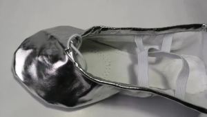 Giày nhảy cho trẻ em giày ballet chân mèo cho người lớn đế mềm giày tập luyện bằng da vàng và bạc giày yoga biểu diễn