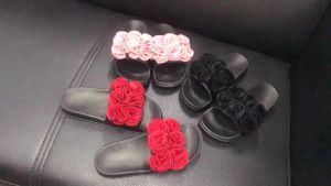 In-Stock WomenS Summer Outdoor Sandals Slip-On Shoes With Large Floral Design Casual Plus-Size Shoes
