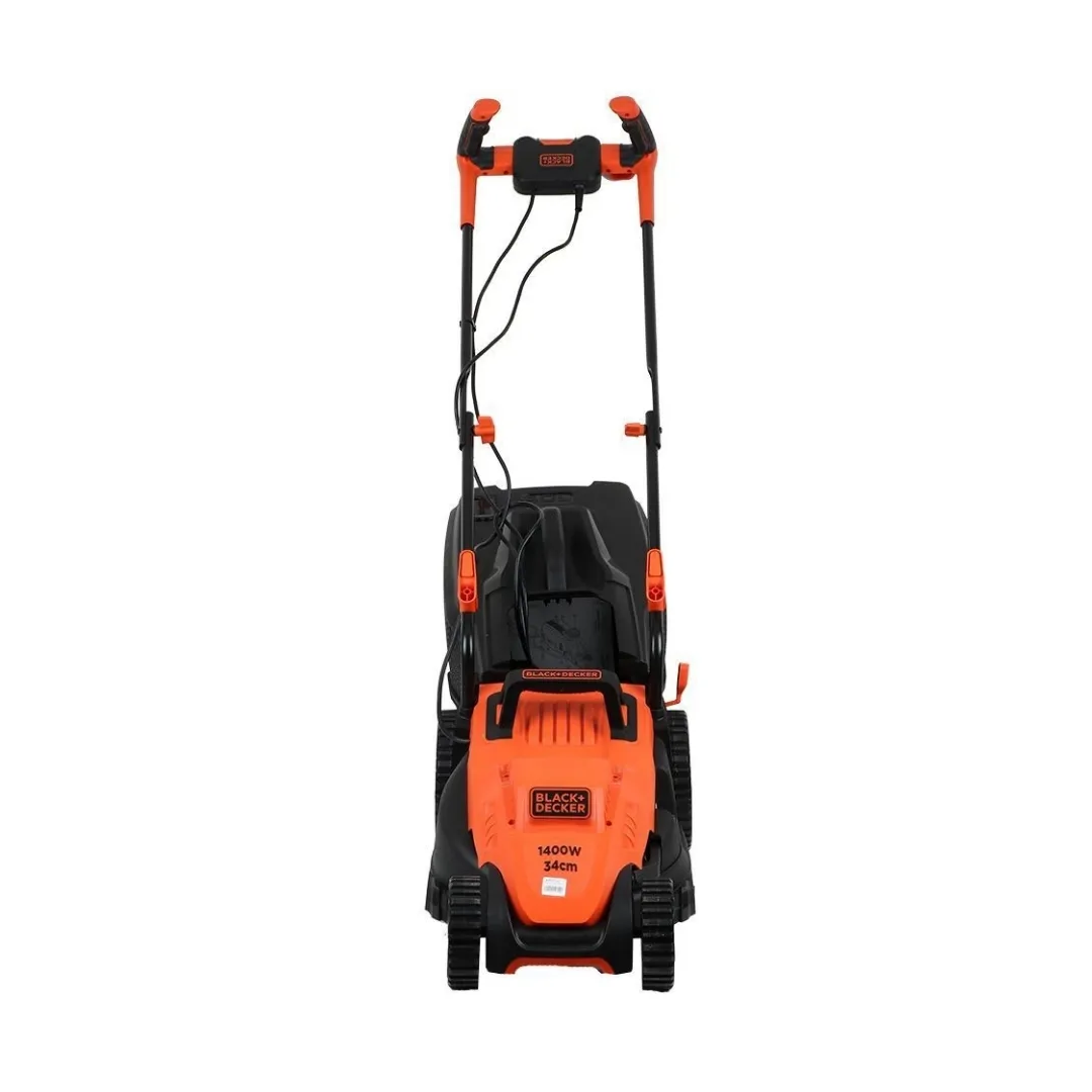 Black & Decker รถตัดหญ้าไฟฟ้า กำลัง 1400 วัตต์ หน้ากว้าง 34 ซม. รุ่น BEMW461BH-B1