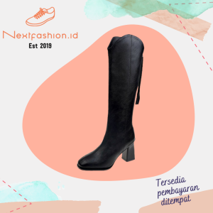 Nextfashion Sepatu Boots Panjang Hak tinggi wanita Fashion 285