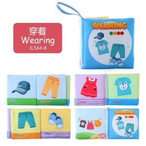 Children Early Learning English Fabric Cloth Books Numbers Alphabets Kids Toys Kindergarten Preschool Fabric book 宝宝布书 K034